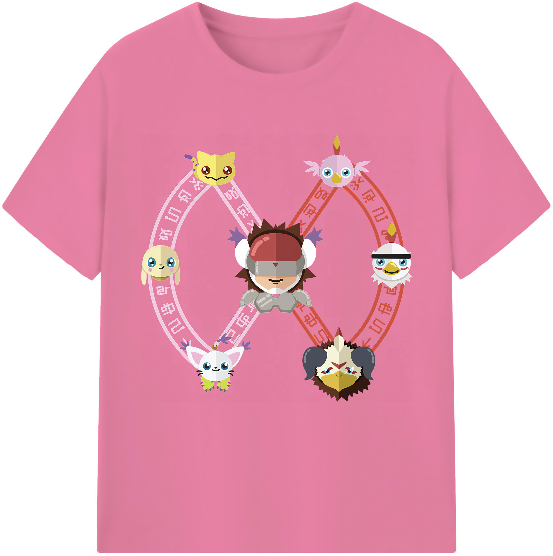 （画像用） Digimon デジタルモンスター/デジモン 綿100％半袖Tシャツ（フロントプリント）